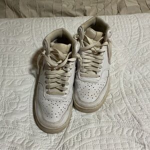 Nike Women's Sneakers in Cream and White